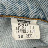 550 Levis Jeans - 30W US 6 Light Wash Cotton