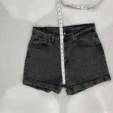 Levis Denim Shorts - 29W UK 10 Grey Cotton