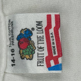 Michigan State Fruit Of The Loom Single Stitch T-Shirt - Small White Cotton