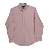 Ralph Lauren Striped Shirt - Medium Pink Cotton