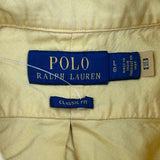 Polo By Ralph Lauren Shirt - Large Yellow Cotton