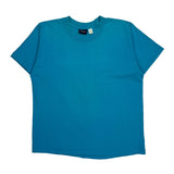 Blank Bhc Single Stitch T-Shirt - Medium Blue Cotton