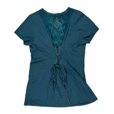 Motorcycles Harley Davidson T-Shirt - 2XL Blue Cotton