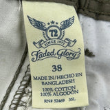 Faded Glory Camo Cargo Shorts - 38W 10L Camo Cotton