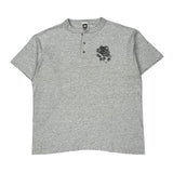 Cotton Deluxe Single Stitch T-Shirt - XL Gray Cotton