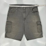 Dickies Cargo Shorts - 38W 11L Grey Cotton