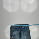 Fast Lane G Unit Graphic Jeans - 35W 32L Blue Cotton