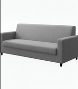 Anyseat 4-Seater Sofa Cover – Plain Ash Grey Style Slipcover for Living Room Chair Protection