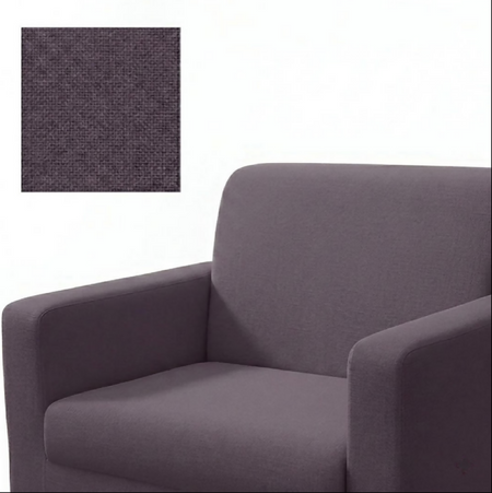 Anyseat 1-Seater Sofa Cover – Plain Purple Style Slipcover for Living Room Chair Protection