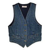 Guess Denim Vest - Medium Blue Cotton