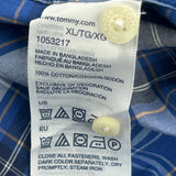 Tommy Hilfiger Checked Shirt - XL Blue Cotton