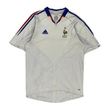 2004/06 France Adidas Football Football Shirt - Medium White Polyester