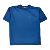 Nike T-Shirt - Large Blue Polyester