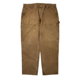 Carhartt Double Knee Carpenter Trousers - 37W 30L Brown Cotton