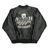 Texas Hold 'Em Steve And Barrys Graphic Varsity Jacket - XL Black Acrylic