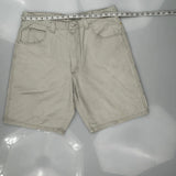 Carhartt Cargo Carpenter Shorts - 34W 9L Beige Cotton