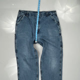 Carhartt Double Knee Carpenter Jeans - 36W 33L Blue Denim