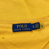 Polo By Ralph Lauren Spellout T-Shirt - XL Yellow Cotton