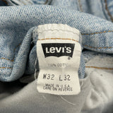 Made In USA 511 Levis Jeans - 30W 32L Light Wash Cotton