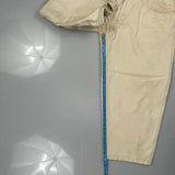Hip Hop Five Star Carpenter Trousers - 36W 26L Cream Cotton