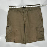 Dickies Cargo Shorts - 36W 9L Brown Cotton