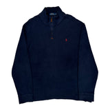 Polo By Ralph Lauren 1/4 Zip - 2XL Navy Cotton