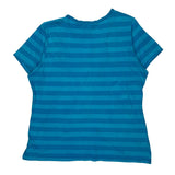 Harley Davidson Striped T-Shirt - 2XL Blue Cotton Blend