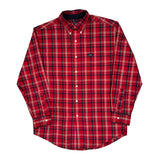 Chaps Ralph Lauren Checked Shirt - Medium Red Cotton