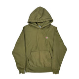 Vintage Reverse Weave Champion Hoodie - Small Green Cotton
