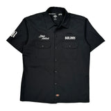 Badlands Dickies Short Sleeve Shirt - Large Black Polyester