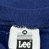 Made In USA Lee Sweatshirt - Medium Blue Cotton Blend