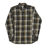 Carhartt Checked Flannel Shirt - Large Black Cotton
