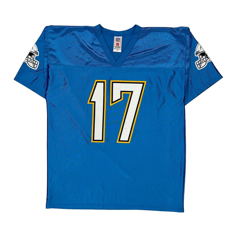 Los Angeles Chargers Nfl Jersey - Large Blue Polyester