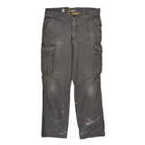 Carhartt Cargo Pants - 34W 32L Gray Cotton