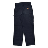 Carhartt Double Knee Carpenter Pants - 28W 30L Navy Cotton