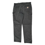Carhartt Carpenter Trousers - 36W 34L Black Cotton