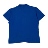 Superman Anvil Single Stitch T-Shirt - Medium Blue Cotton