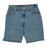 Levis Denim Shorts - 26W UK 6 Blue Denim