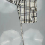 Lee Checked Cargo Shorts - 33W 10L Blue Cotton