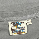 Brisbane Australia Pacific Creations Single Stitch T-Shirt - Large Grey Cotton