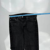 505 Levis Jeans - 36W 30L Black Cotton