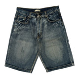 Route 66 Baggy Denim Shorts - 34W 11L Dark Wash Cotton