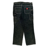 Dickies Carpenter Pants - 34W US 10 Black Cotton