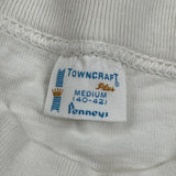 90S Blank Towncraft T-Shirt - Medium White Cotton