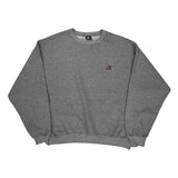 Starter Sweatshirt - Large Gray Cotton Blend