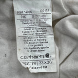 Carhartt Carpenter Trousers - 34W 30L Beige Cotton