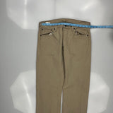 501 Levis Jeans - 34W 32L Beige Cotton