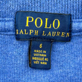 Age 6 Polo By Ralph Lauren 1/4 Zip - Small Blue Cotton