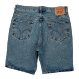 Levis Denim Shorts - 33W 9L Blue Denim