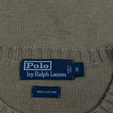Polo By Ralph Lauren Sweater - Small Beige Cotton